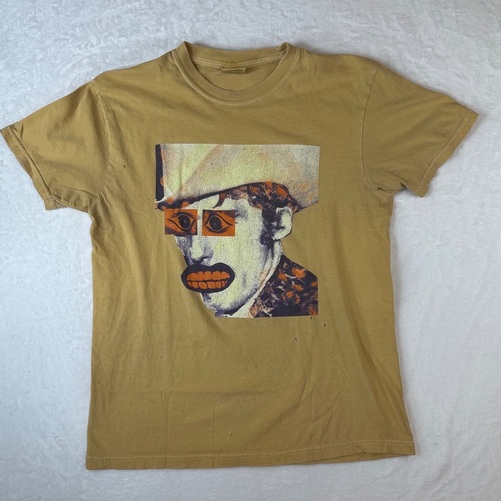 Milky Chance North America 23 Tour T-Shirt Comfort Colors Mustard Yellow Medium